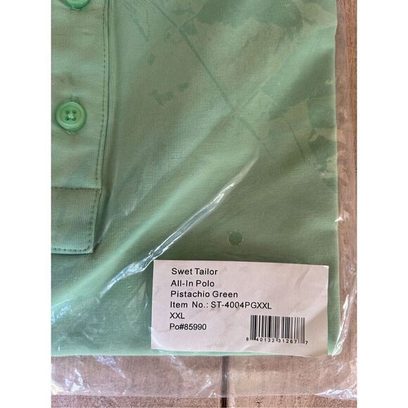 NWT Swet Tailor All-In Polo In Pistachio Green Size XXL - Picture 5 of 5